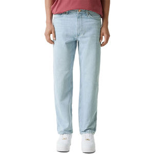 กางเกงยีนส์ผู้ชายสไตล์วินเทจสั่งทำขายส่ง คุณภาพสูง ผ้าฝ้าย 100% ทรงลำลอง สีฟ้าอ่อน คลาสสิก ทรงปกติ - Product Image 2