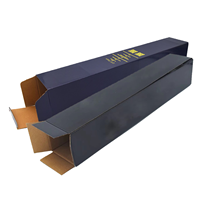 Boîte en papier kraft écologique personnalisée, grande, longue, pliable, petite, pour l'emballage de produits artisanaux, cosmétiques, huiles essentielles, parfums