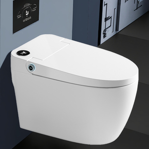 Inodoro inteligente barato sin tanque de 110/220V con asiento calefactado y función de autolimpieza Bidé automático Bidé al ras de suelo Inodoro inteligente - Product Image 1