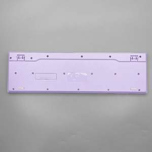 Bàn phím văn phòng im lặng màu tím KW-112 104 phím sô cô la 2.4G + BT chế độ kép giọt nước Thiết kế bàn phím không dây Cơ Bản Mới - Product Image 6