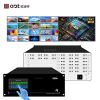 Conmutador de Matriz de Video Profesional 8x24 4K, Conmutador de Matriz Cruzada sin Interrupciones con Control RS232/IP/LAN para Sistemas AV de Salas de Control