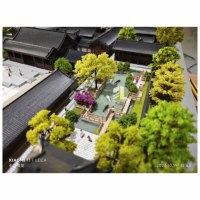 Modèle d'architecture de ville ancienne, modèle de bâtiment traditionnel chinois, diorama immobilier, modèle architectural à l'échelle