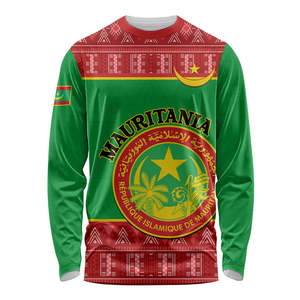 Maillot de football à manches longues Mauritanie, motif animalier personnalisé, t-shirt d'entraînement de football à séchage rapide, tee-shirt rétro pour homme - Product Image 5