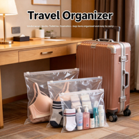 Sacs refermables en PE transparent givré écologiques avec fermeture éclair, pochettes d'emballage à glissière imprimées en sérigraphie pour vêtements - Bolsas Para Ropa