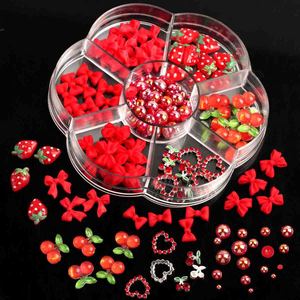 Adornos de <span class=keywords><strong>Uñas</strong></span> de Resina Roja Vibrante con Frutas y Lazos, Cerezas, Mariposas y Mezcla de Aleaciones <span class=keywords><strong>para</strong></span> Arte de <span class=keywords><strong>Uñas</strong></span> DIY, Venta al por Mayor a Granel, Suministros de Decoración de <span class=keywords><strong>Uñas</strong></span> - Product Image 6
