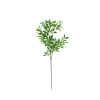 Feuilles d'eucalyptus artificielles réalistes Tizen, tiges en plastique tressées, en vrac, pour la décoration intérieure