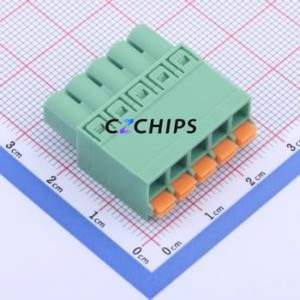 KF2EDGKN-5.0-5P Plug-in Terminal Block P=5mm Connector ( Connector Type: Plug )( Construction: 1x5P )( Pitch: 5mm ) - Product Image 1