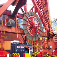 Enrouleur de câble électrique pour grue, 500V 20A-50A, longueur maximale 48M, câble métallique 10mm