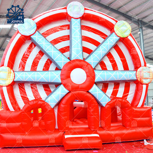Château gonflable sur le thème de la grande roue avec toboggan |   Château gonflable de qualité commerciale pour enfants, idéal pour les fêtes et les événements - Product Image 2