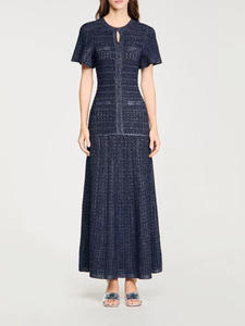 Nuevos Vestidos Casuales Bettergirl para Ramadán 2026, Estilo Francés, con Mangas Abullonadas, Cuello Redondo y Detalles Brillantes - Product Image 1