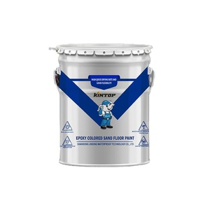 Kintop Lo-6 High Hardness Wear-Resistant Epoxy <b>Colored</b> <b>Sand</b> Floor Paint Simple Brush Application Marble Self-Leveling - Product Image 1