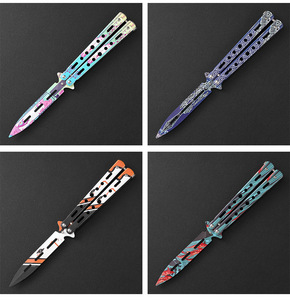 Couteau CSGO en acier inoxydable non affûté, pliable, pour entraînement, personnalisable - Product Image 5
