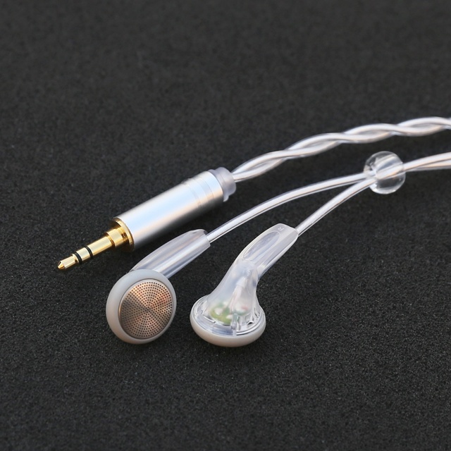 Flat-head In-ear Wired Headphones Silver-plated High-quality Quasi-HIFI 1.2m Long Cable No Microphone Durable Old-fashioned
