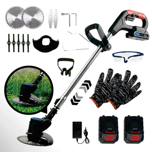 Hot Sale Power Garden Tools Rechargeable Battery 2000mAh <strong>Weed</strong> Brush Trimmer Handheld Cordless Electric Grass Cutter - Product Image 4