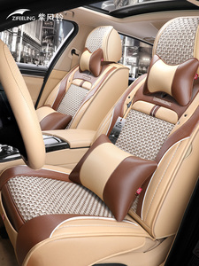 Fundas de asiento de coche personalizadas, fundas de seda de hielo con cubierta de volante, conjunto completo de verano para <span class=keywords><strong>KIA</strong></span> <span class=keywords><strong>SPORTAGE</strong></span> - Product Image 2