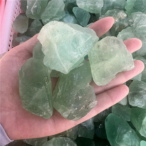 Venta al por mayor precio barato cristal natural piedra en bruto fluorita verde Piedra en bruto para Heling - Product Image 4