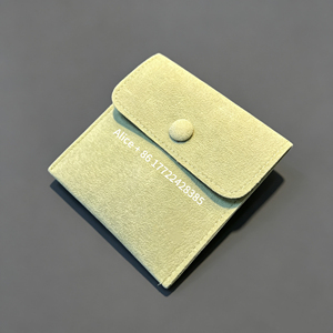 Factory Wholesale In Stock Custom Small Brand Jewelry Pouch Luxury Packaging Bag For Women Necklace Bracelet Available - Product Image 2