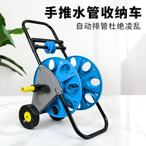 รถเข็นเก็บสายยางรดน้ำ Guoma Ruixiang แบบ 2 ล้อ โครงเหล็กสีน้ำเงิน สำหรับใช้งานกลางแจ้ง - Product Image 3