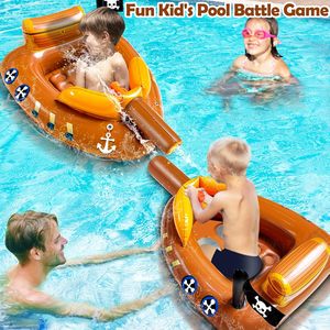 Bateau pirate gonflable personnalisé en gros, directement de l'usine, avec canon à eau pour enfants – <span class=keywords><strong>Jeu</strong></span> d'été en extérieur - Product Image 4