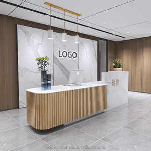 Encuentre un Mostrador de Recepción Rectangular de Madera Moderna Similar a Icon, para Hoteles y Oficinas, Muebles Comerciales Ecológicos y Duraderos - Product Image 2