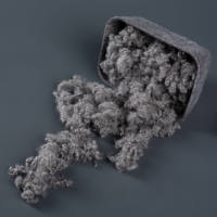 Rembourrage Super Doux Personnalisé, Résistant à la Chaleur, Recyclable, Ignifuge, Hydrophile, Gris Uni