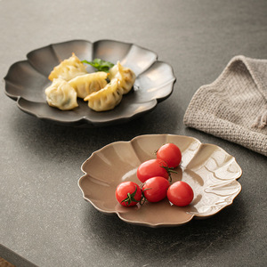 จานอาหารเซรามิกสไตล์ญี่ปุ่นย้อนยุคแบบตะวันตก สำหรับเสิร์ฟพาสต้าและสเต็ก จานอาหารค่ำ ของใช้ในครัวเรือนยอดนิยม - Product Image 3