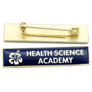 Chine Insigne en métal faisant des écoles personnalisation or travail Badges broche personnel époxy personnalisé employé Id nom Badge personnalisé - Product Image 2