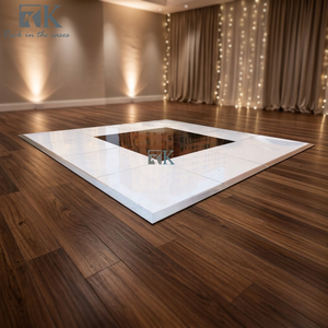 Paneles de Madera Contrachapada para Pista de Baile, Estilo Checker, Blancos y Negros, con Acabado Brillante, para Decoración de Bodas y Eventos - Product Image 5