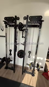 Nueva versión, estante <span class=keywords><strong>plegable</strong></span> para sentadillas montado en la pared, estante <span class=keywords><strong>plegable</strong></span> para cables, equipo <span class=keywords><strong>de</strong></span> Fitness para gimnasio, <span class=keywords><strong>jaula</strong></span> eléctrica para ejercicios, culturismo - Product Image 4