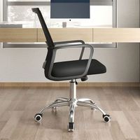 Chaise de bureau pivotante en nylon, petite, bleue, avec dossier en maille, capacité de charge jusqu'à 150 kg, réglable en hauteur, pour lecture