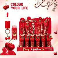 Gloss à lèvres pendentif cerise SIYPING, brillant hydratant et scintillant, maquillage des lèvres portable longue durée, cadeau