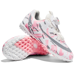 Chaussures de football intérieur personnalisées, chaussures de football TF antidérapantes en tissu extensible, avec mailles à l'air, pour garçons et filles, pour l'extérieur - Product Image 4