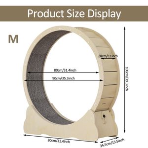 Roue de course pour chat, dispositif de perte de poids, jouet de sport pour chat, couleur naturelle, pour animal de compagnie - Product Image 2