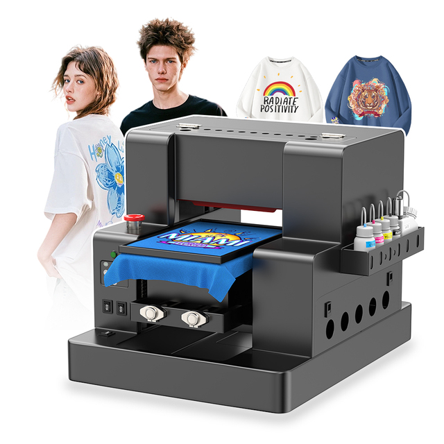 COLORSUN Smart Automatic Digital DTG Inkjet Printer Direct to Garment Inkjet DIY T Shirt Cotton Fabric Printing Machine