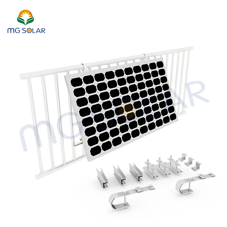 solar penal balcony mounting structure support retail and wholesale fixed panels on balcony