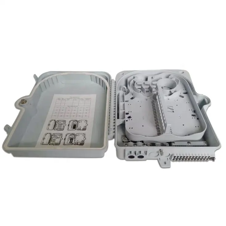 Co-Net FTTH FTTX Network IP65 wall mounted ABS 24 core fiber optic ftth distribution termination box