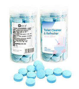 가정용 클리너 용 화장실 청소 정제 뜨거운 판매 발포성 화장실 폭탄 블루 솔리드 화장실 자동 그릇 클리너 - Product Image 3