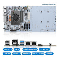 Placa base CWWK M11 NAS de 8 bahías i5-8265U con LAN dual de 2.5GbE I226V, 2x NVMe PCIe3.0x2, 4xPCIe, RAM DDR4, SSD 4C/8T, Mini ITX para PC.