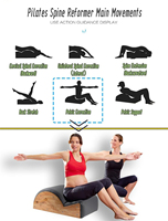 Correcteur de posture en bois pour Pilates, équipement de correction en fibre, rembourré en cuir souple et éponge