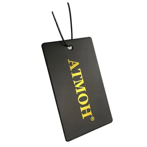 Luxe Hoge Kwaliteit Dik Kartonnen Kledingstuk Bedrukt Merk Logo Hang Tag Afdrukken Mat Papier Hang Tag Voor Jean Kleding