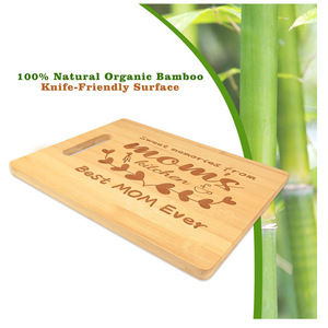 Tabla de cortar de bambú de cuatro direcciones con grabado láser antibacteriano para uso doméstico en la cocina - Product Image 3