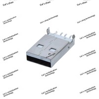Connecteur USB mâle ZX Factory Direct 180 degrés avec prise SMT et borne de connexion