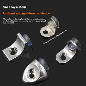 Raccords de meubles <span class=keywords><strong>en</strong></span> alliage de Zinc portables support de panneau mobile <span class=keywords><strong>pour</strong></span> armoire cloison <span class=keywords><strong>verre</strong></span> connecteurs fixes supports d'étagère - Product Image 3