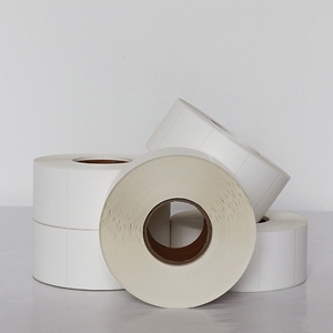 Rollo de etiquetas térmicas impermeables compatibles con <span class=keywords><strong>Dymo</strong></span> de tamaño personalizado, papel de transferencia térmica adhesivo permanente para uso en supermercados - Product Image 4