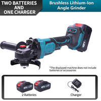 Meuleuse d'angle sans balais à batterie lithium, machine de découpe rechargeable, polisseuse d'angle haute puissance, polisseuse électrique
