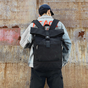 Custom Top Roll Rolltop Backpack Laptop <b>Rucksack</b> Casual Sports <b>School</b> Backpack Polyester Oem Waterproof Backpack - Product Image 3