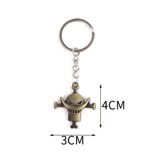 Porte-clés métalliques <span class=keywords><strong>One</strong></span> <span class=keywords><strong>Piece</strong></span> Luffy et Zoro avec motifs Chapeau de Paille et affiches de recherche pour fans et collectionneurs - Product Image 5