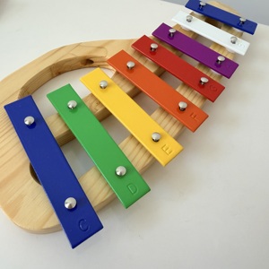 Piano Orff 8 notes, basson et <span class=keywords><strong>xylophone</strong></span>, instrument de musique pour enfants, percussion, sacoche, matériau <span class=keywords><strong>en</strong></span> <span class=keywords><strong>fer</strong></span>, bois - Product Image 3