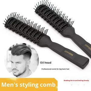 <span class=keywords><strong>Brosse</strong></span> à <span class=keywords><strong>cheveux</strong></span> en plastique à picots <span class=keywords><strong>pour</strong></span> massage du cuir chevelu, ionique, <span class=keywords><strong>pour</strong></span> hommes adultes, <span class=keywords><strong>pour</strong></span> <span class=keywords><strong>cheveux</strong></span> raides ou <span class=keywords><strong>bouclés</strong></span>, cadeau de toilettage, vente en gros, 20cm+ - Product Image 5