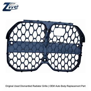 Parrilla Delantera de Reemplazo para <span class=keywords><strong>BMW</strong></span> Serie 4 G26 Gran Coupé I4, Rejilla de Panal Negro Brillante, Ajuste Directo 2022-2025 - Product Image 2